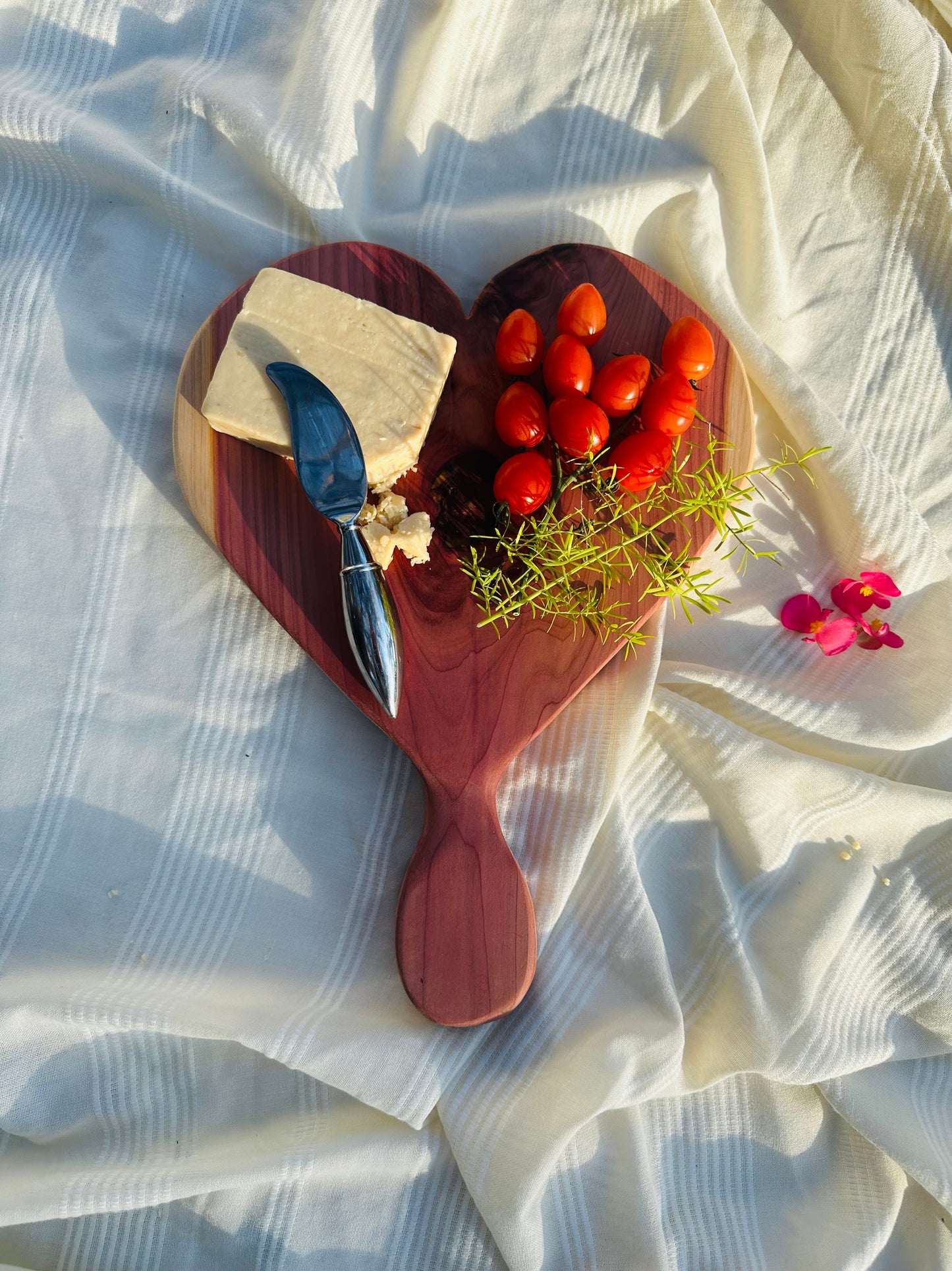 Heart Charcuterie Board with Handle