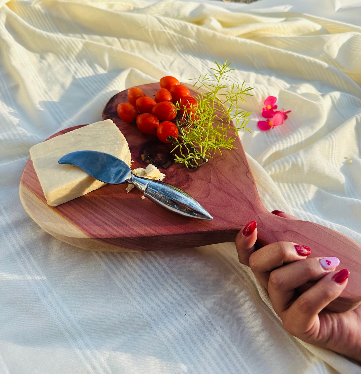 Heart Charcuterie Board with Handle
