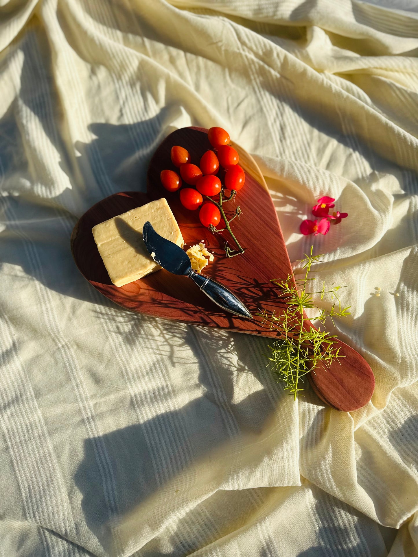 Heart Charcuterie Board with Handle